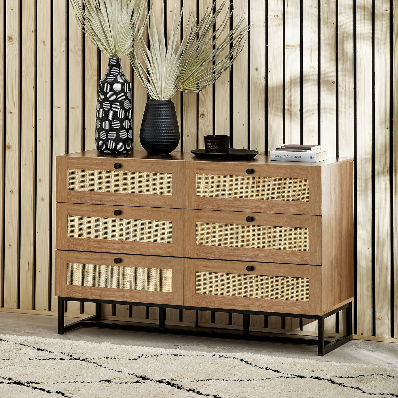 Julian Bowen Padstow 6 Drawer Chest
