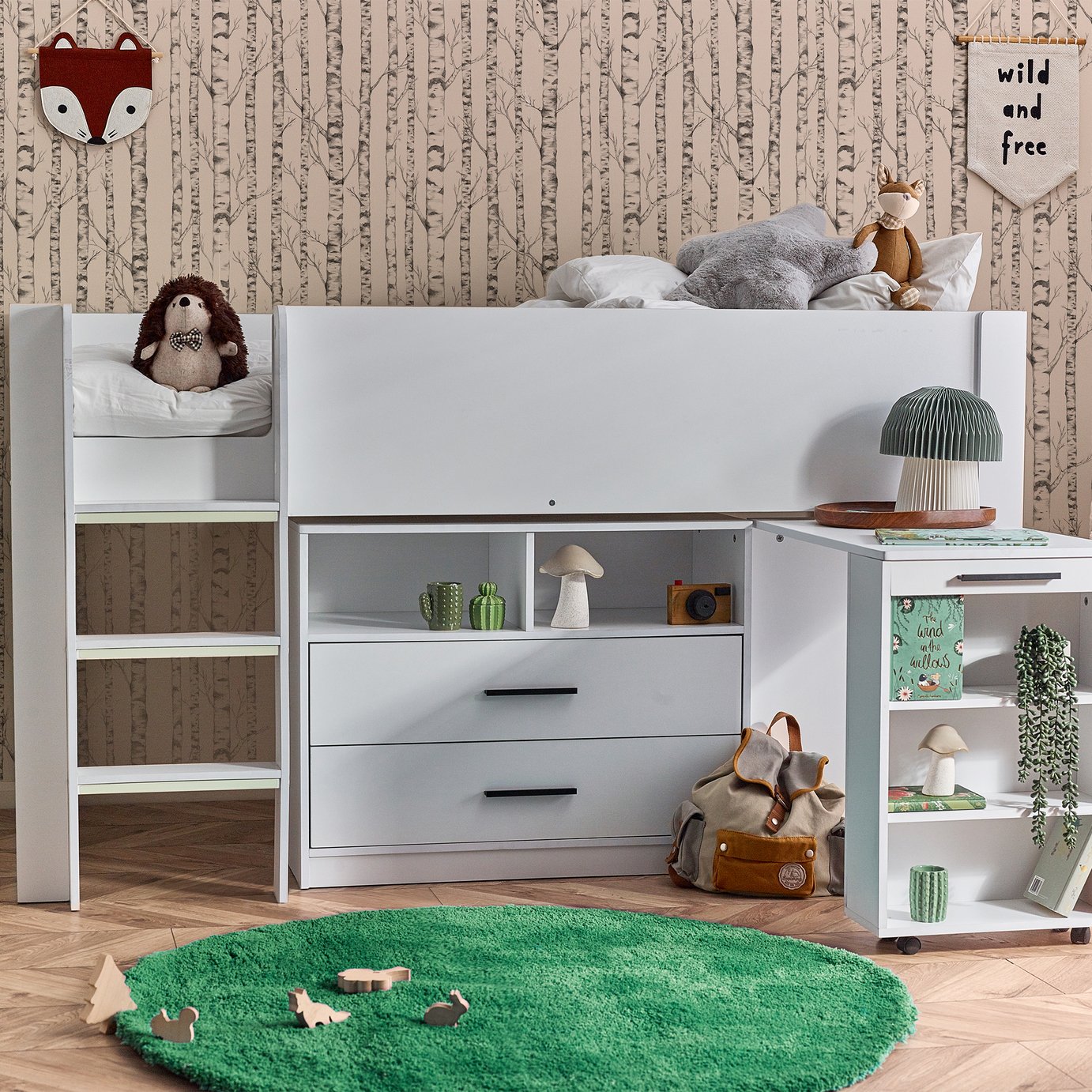 Julian Bowen Otis Single Midsleeper Bed - White