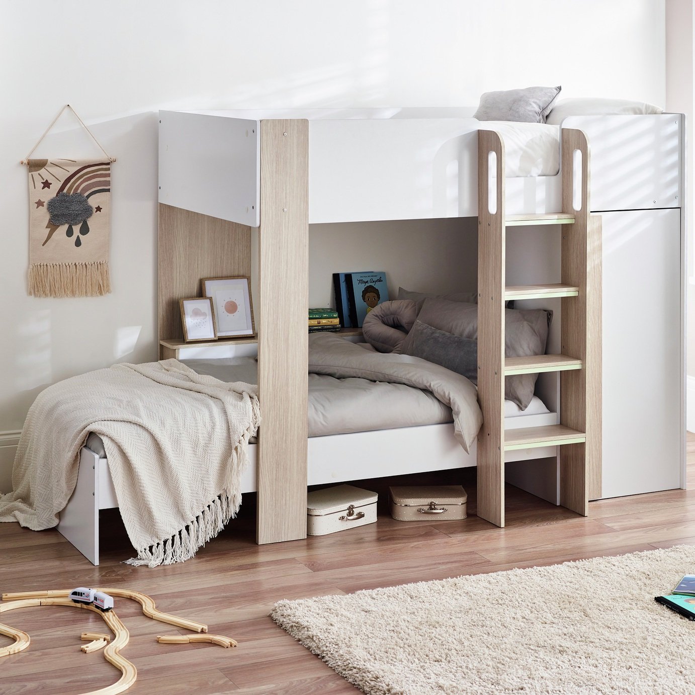 Julian Bowen Horizon Single Bunk Bed - White