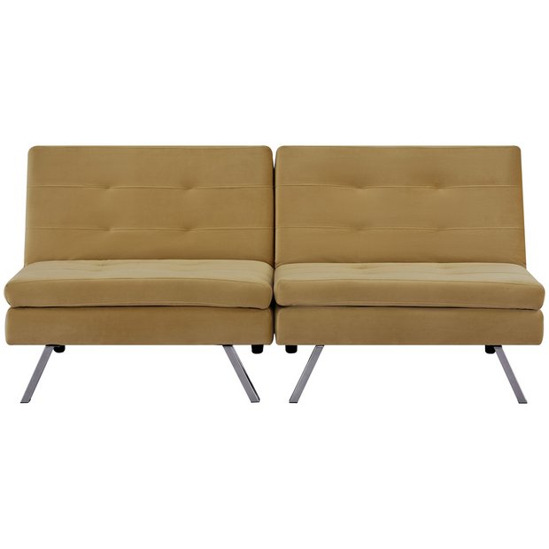 Buy Habitat Duo Fabric 2 Seater Clic Clac Sofa Bed Camel Sofabeds Habitat