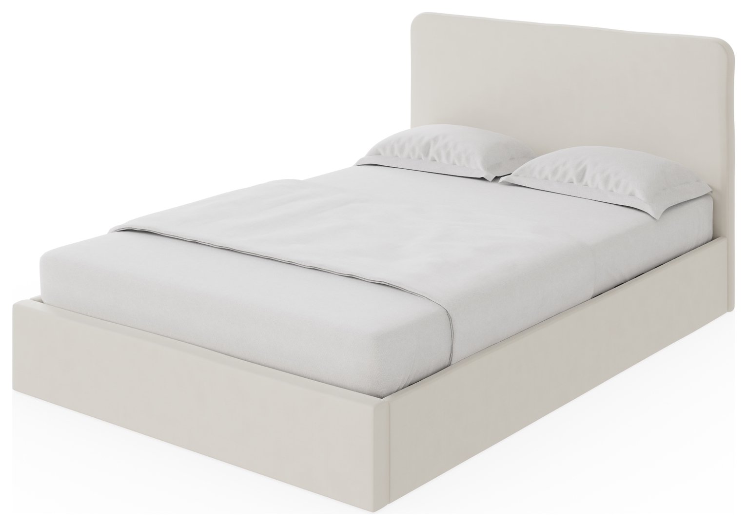 GFW Chiswick Small Double Side Lift Ottoman Bed - Natural