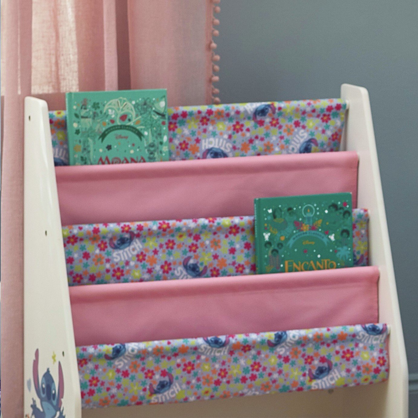 Disney Kids Stitch Storage Unit - White & Pink