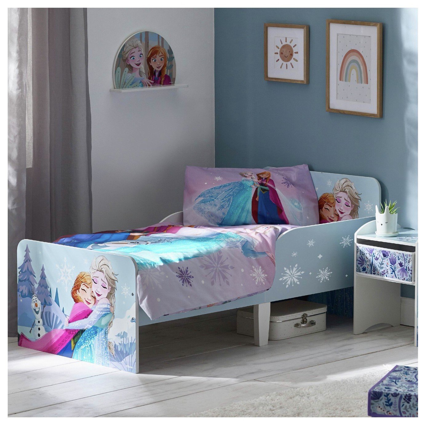 Disney Frozen Toddler Bed - Blue