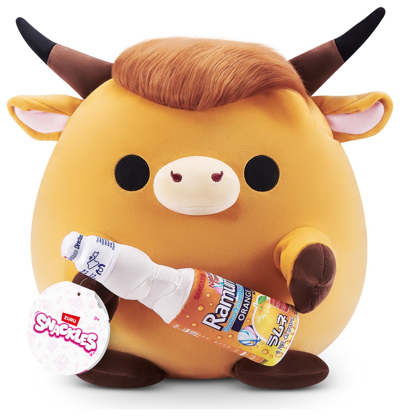 Snackles Cow Plush Soft Toy