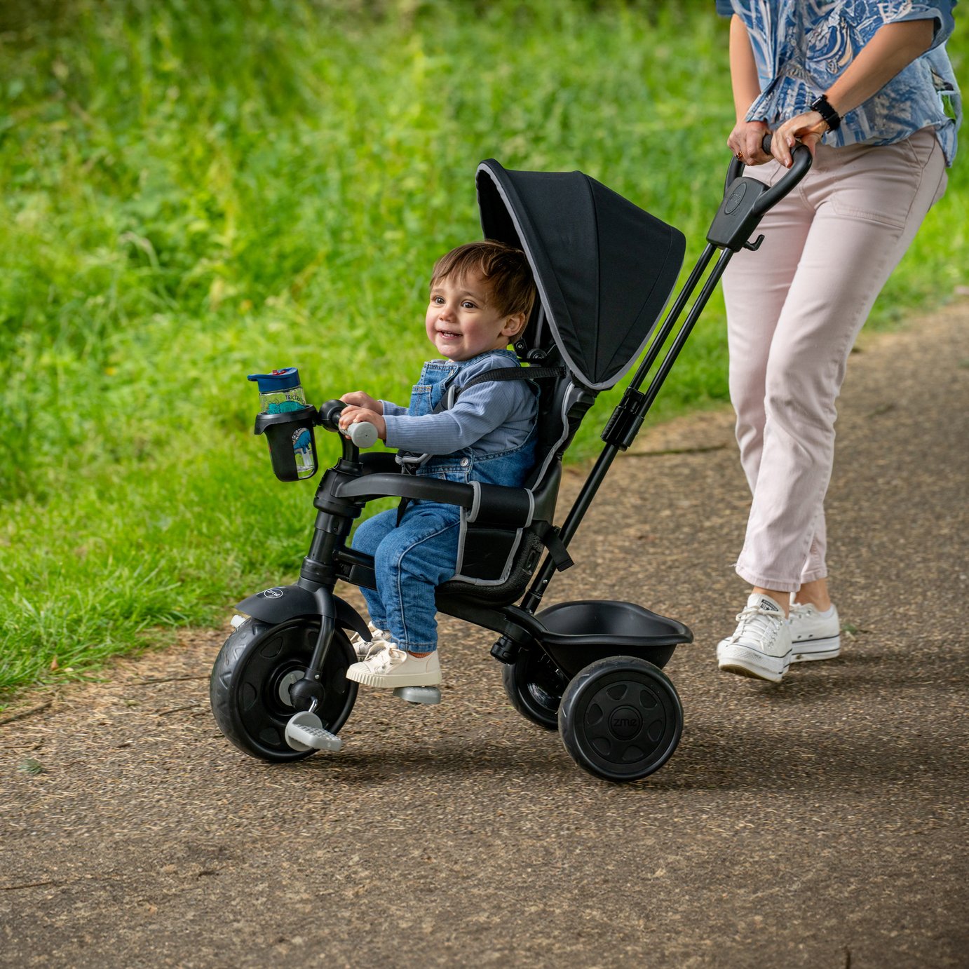 Deluxe Zoomee Trike 4 In 1 Grey