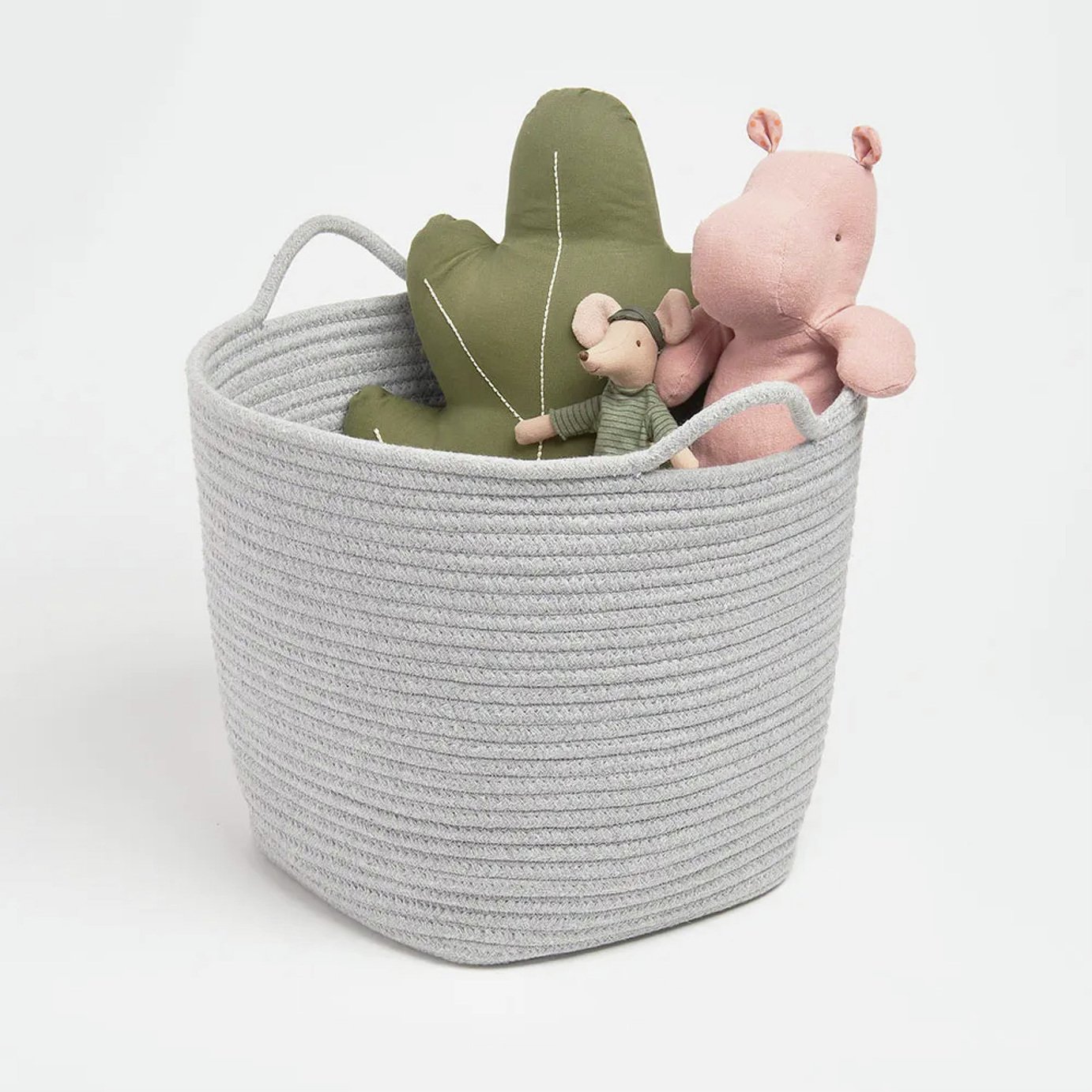 Great Little Trading Company Rope Storage Basket - Grey
