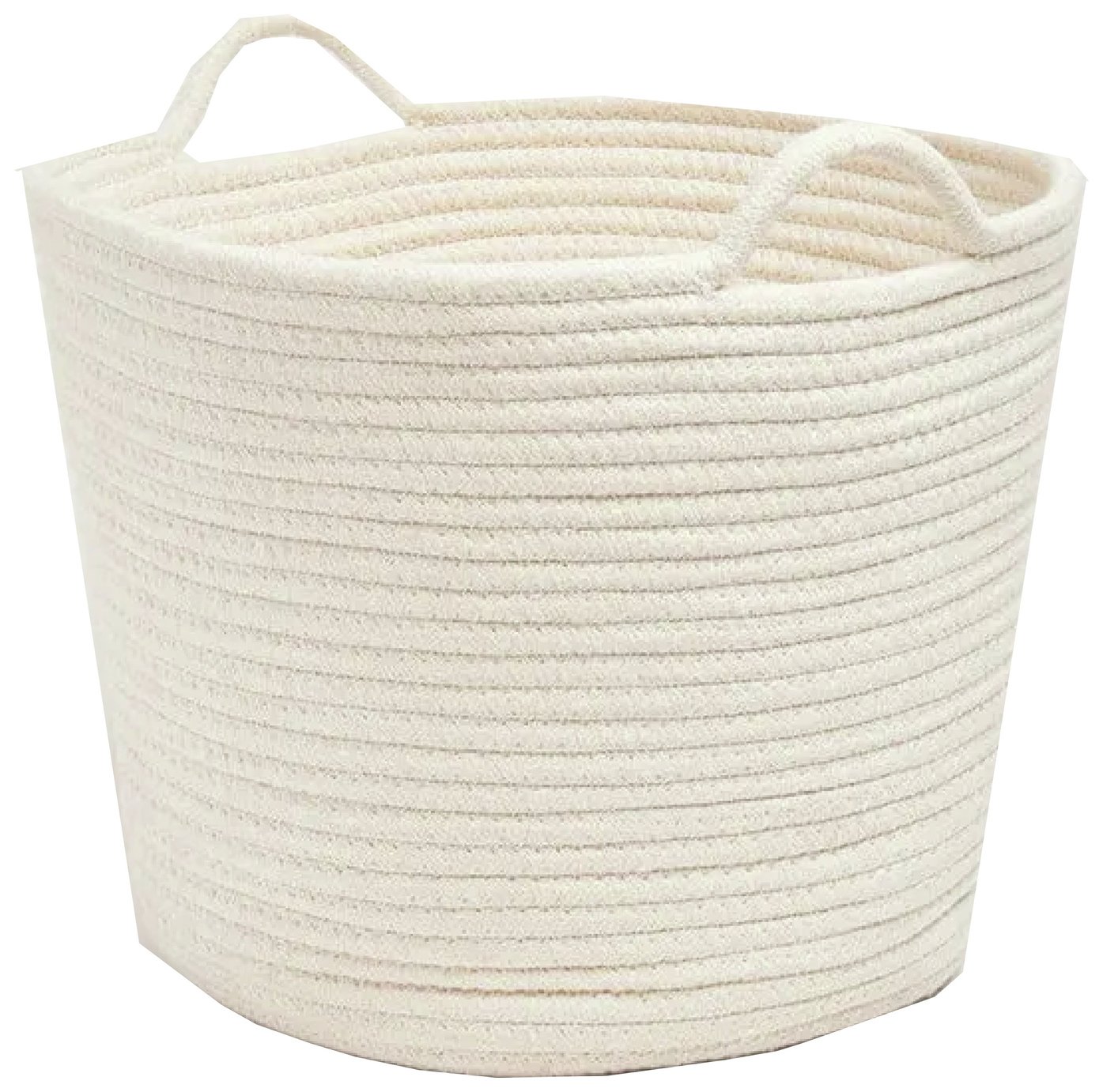 Great Little Trading Company Woven Rope Storage Basket-Ivory