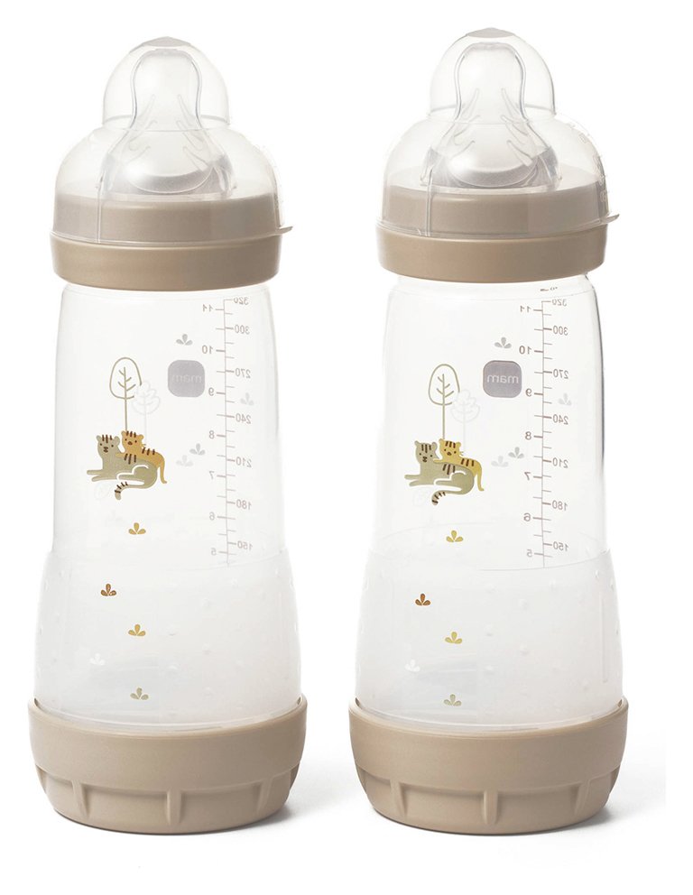 MAM Easy Start Anti-Colic 320Ml Baby Bottles 2 Pack - White