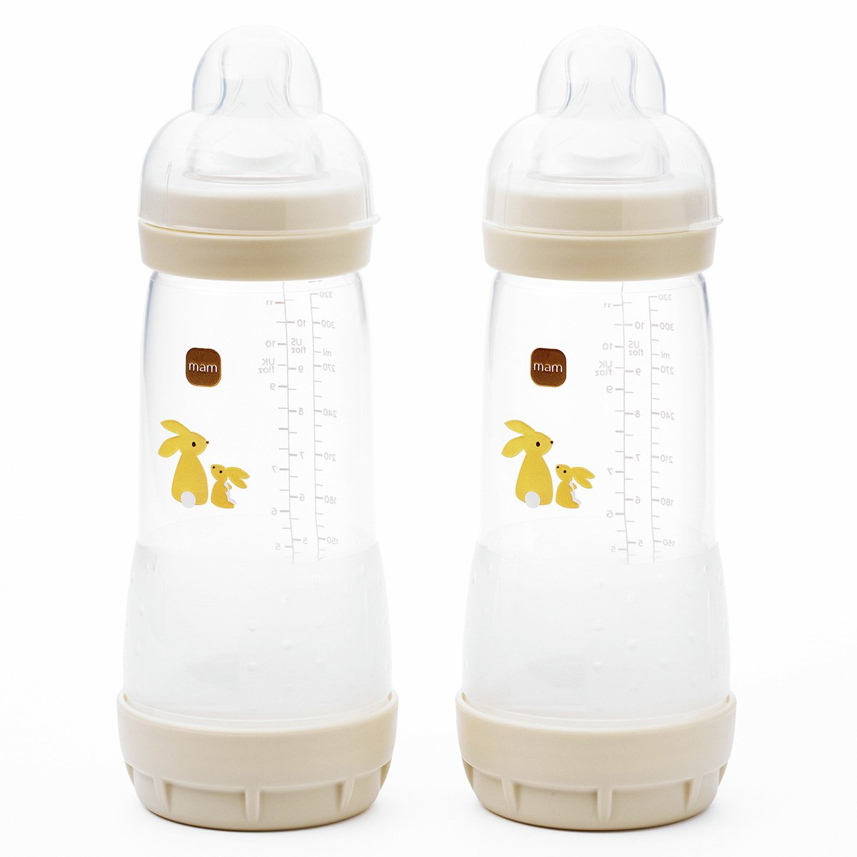 MAM Easy Start Anti-Colic 320Ml Baby Bottles 2 Pack - White