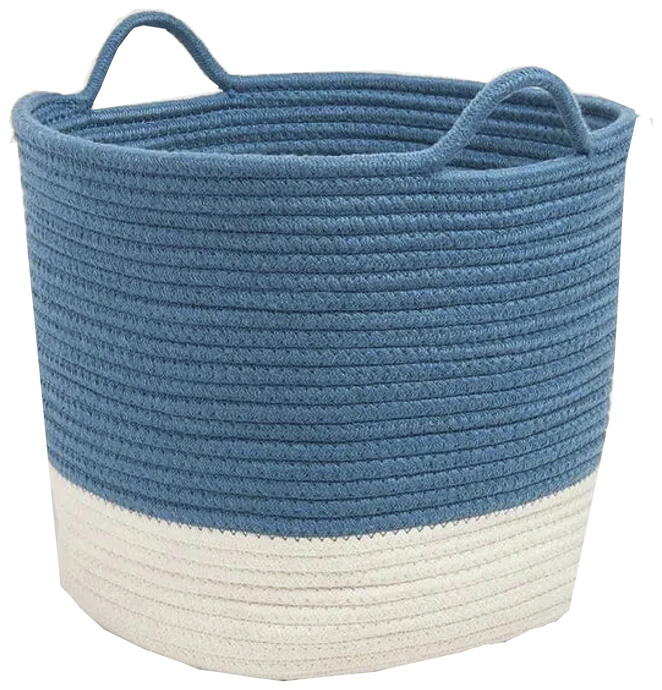 Great Little Trading Company Rope Storage Basket Galaxy Blue