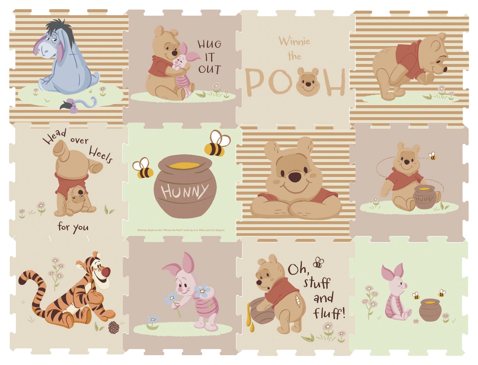 Winnie The Pooh 12 Piece Play Mat