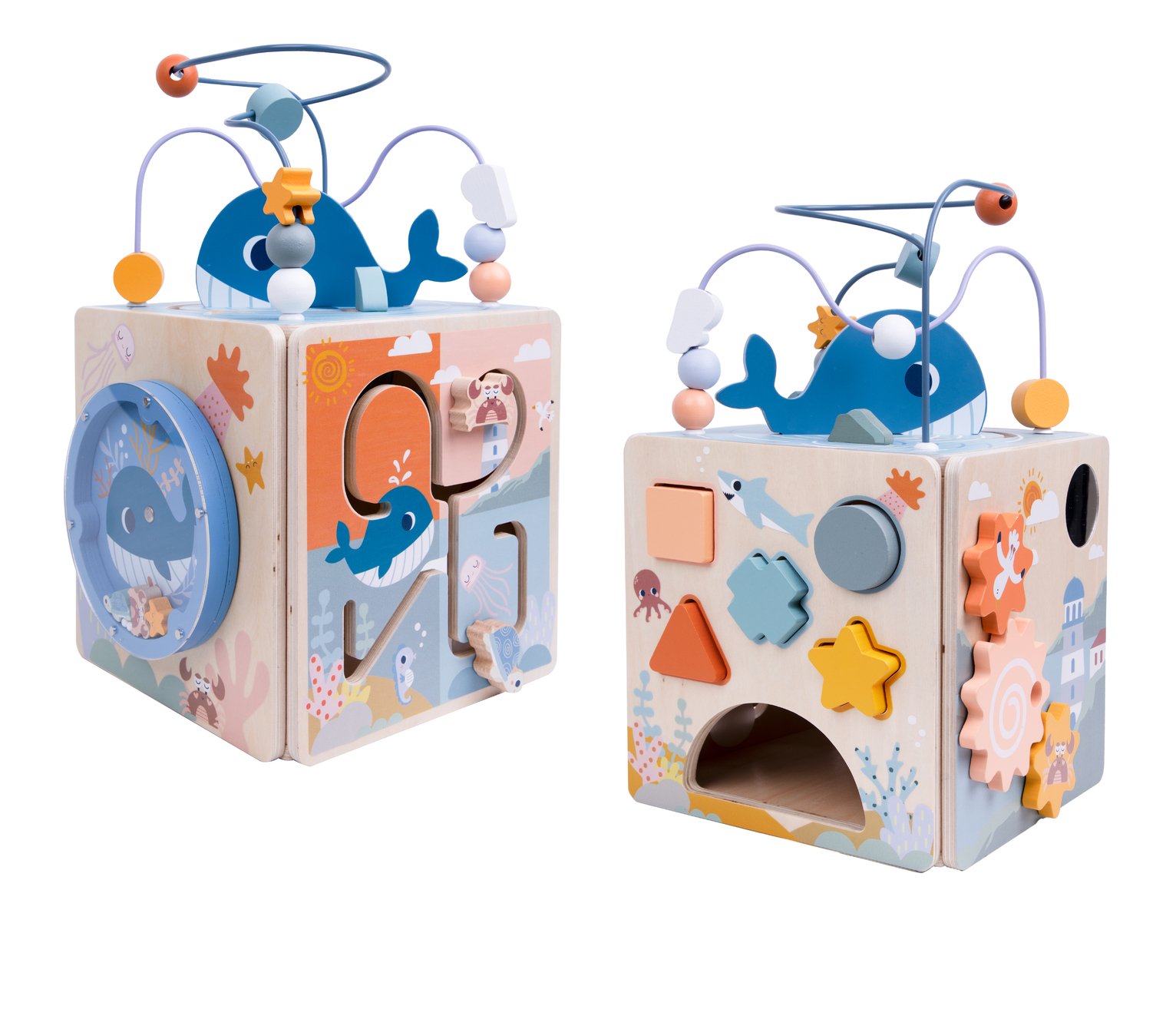 Chad Wooden Under the Sea Activity Cube