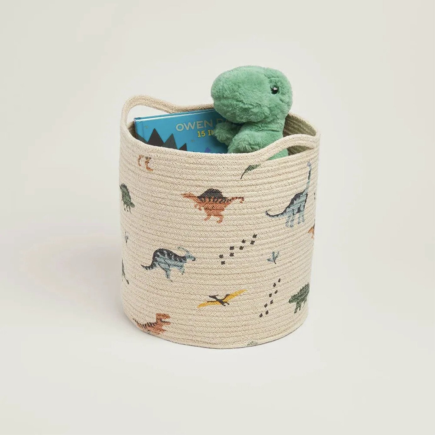 Great Little Trading Company Rope Storage Basket - Dinosaur