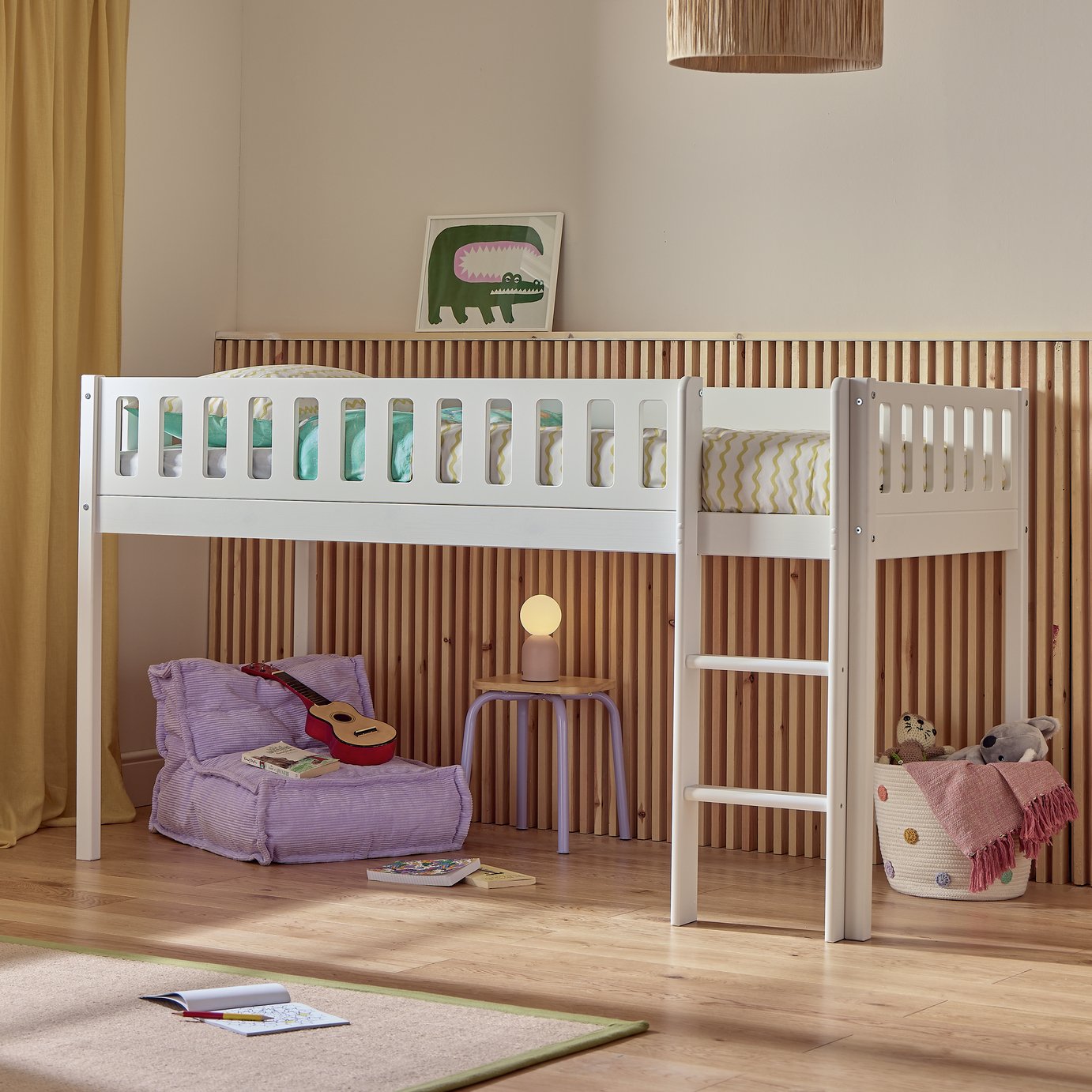 Habitat Kids Ronnie Single Midsleeper Bed - White