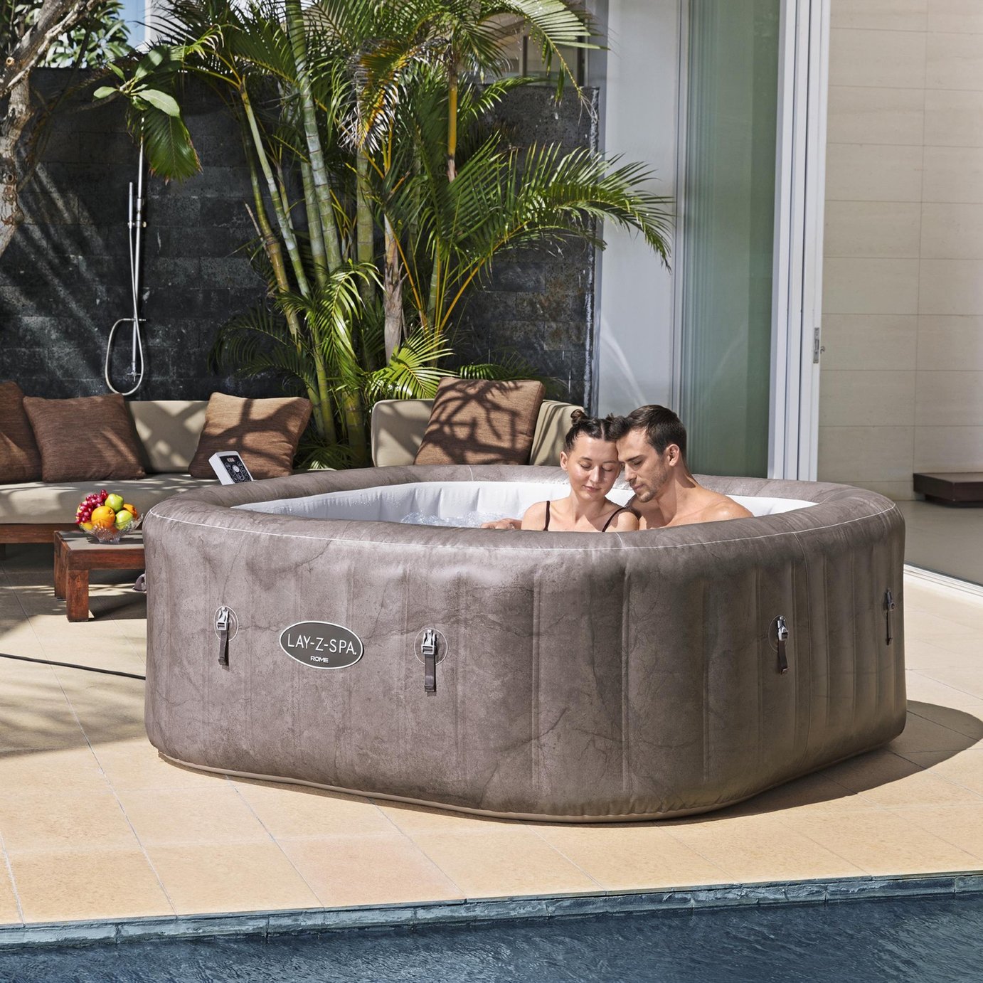 Lay-Z-Spa Rome 7 Person AirJet Hot Tub