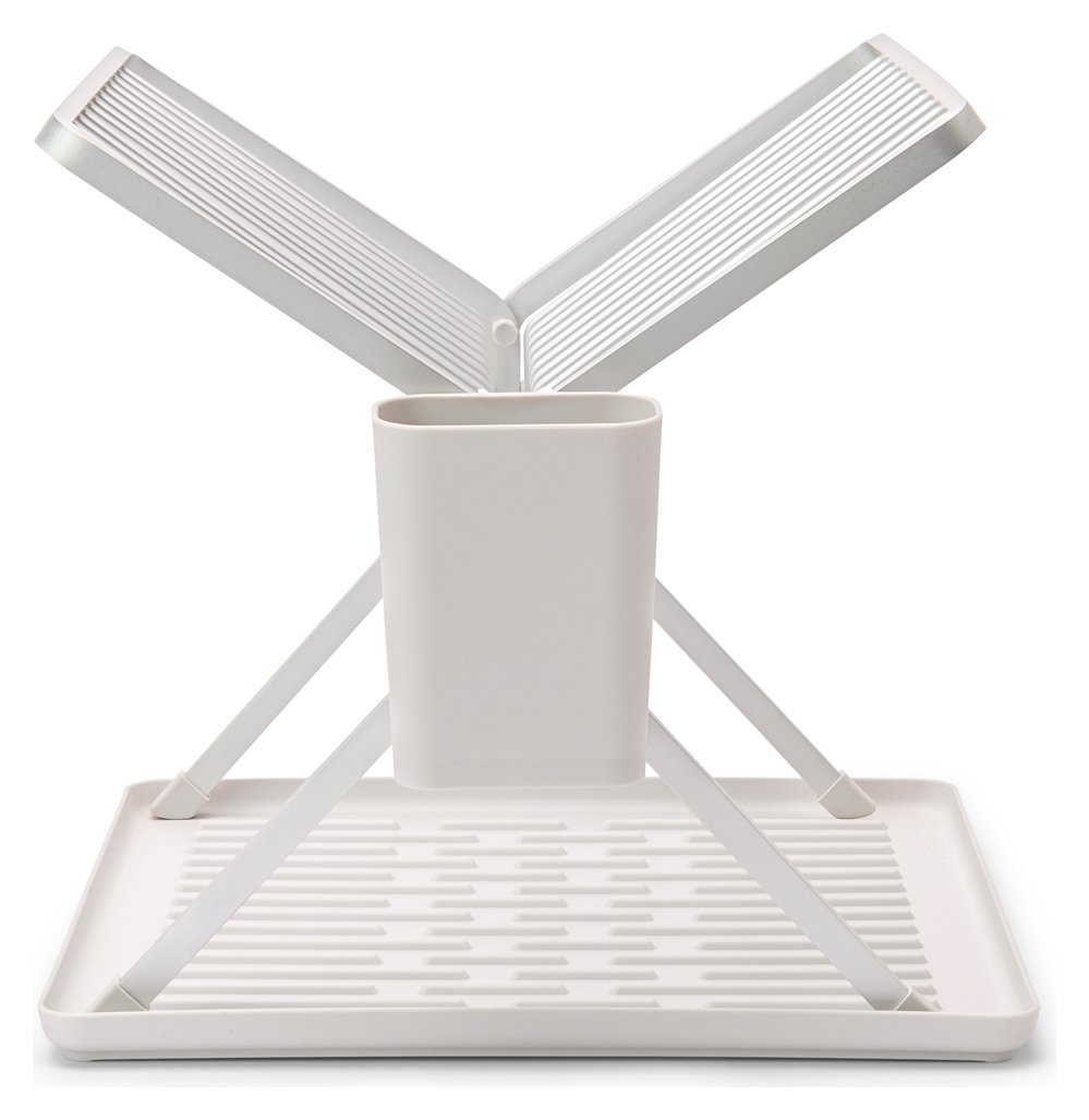 Brabantia Sink Side Foldable Plastic Dish Rack - Light Grey