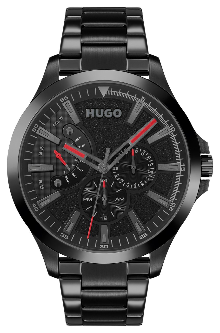 HUGO Men's Black Leap Bracelet Watch