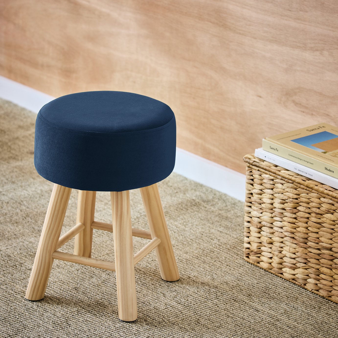 Habitat Sophie Velvet Stool