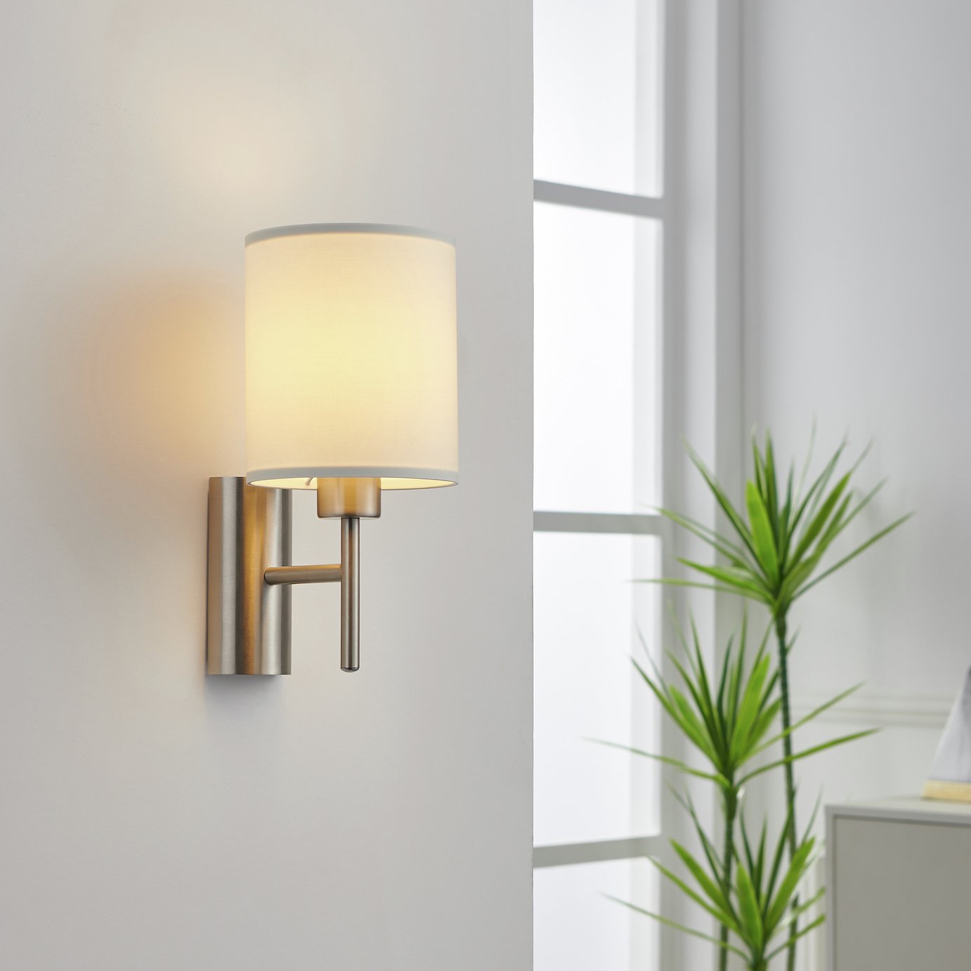EGLO Pasteri Steel Wall Light - White