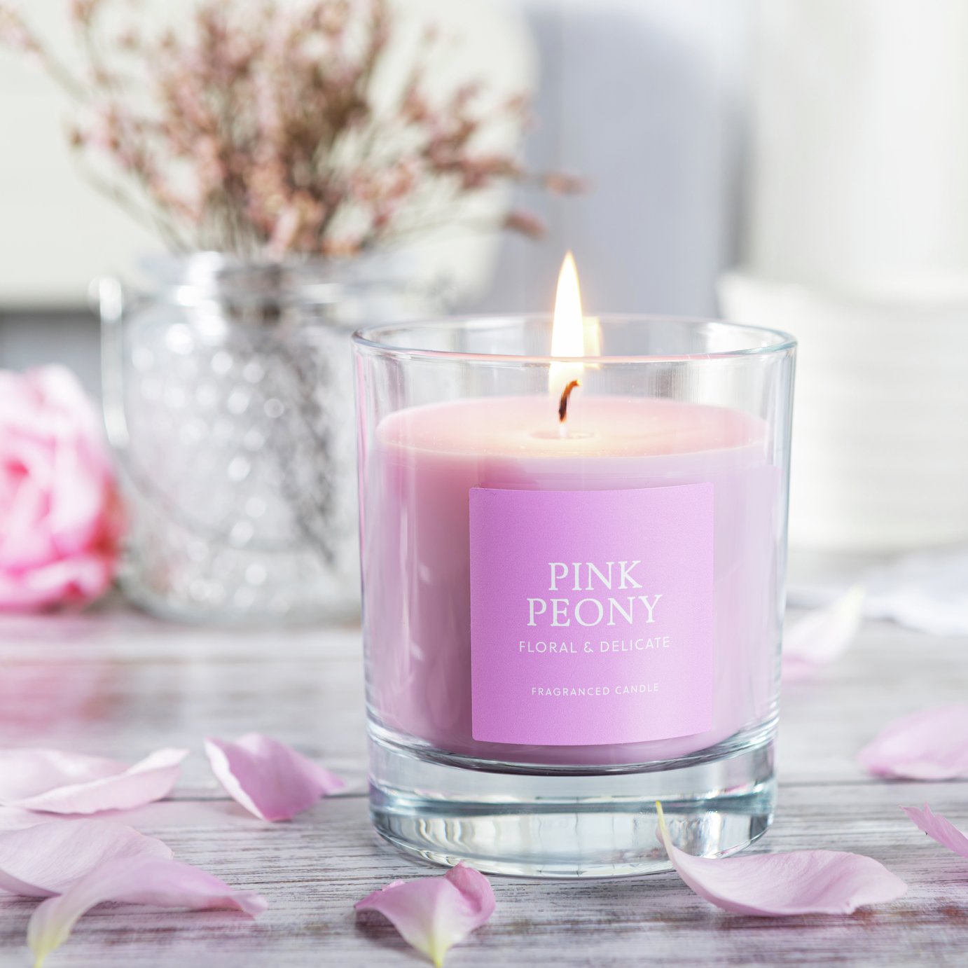 Wax Lyrical Singlewick Candle - Pink Peony