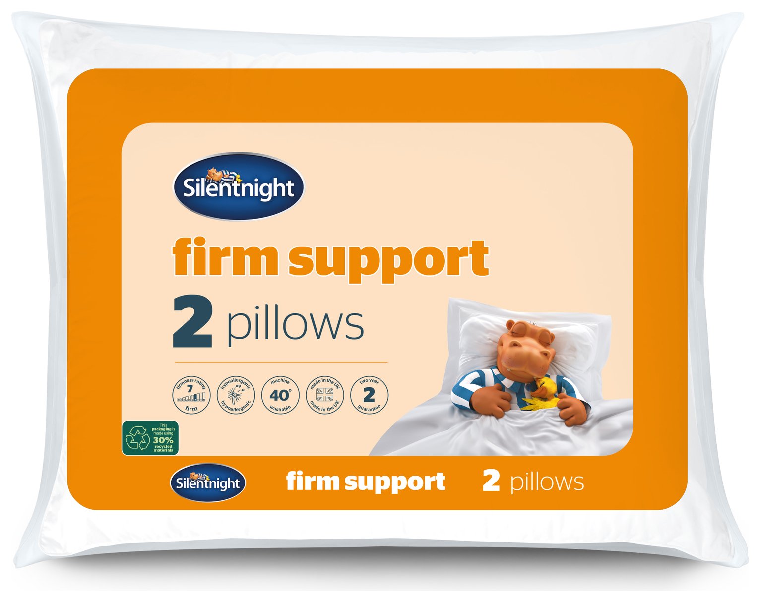 Silentnight Firm Support Pillow - 2 Pack