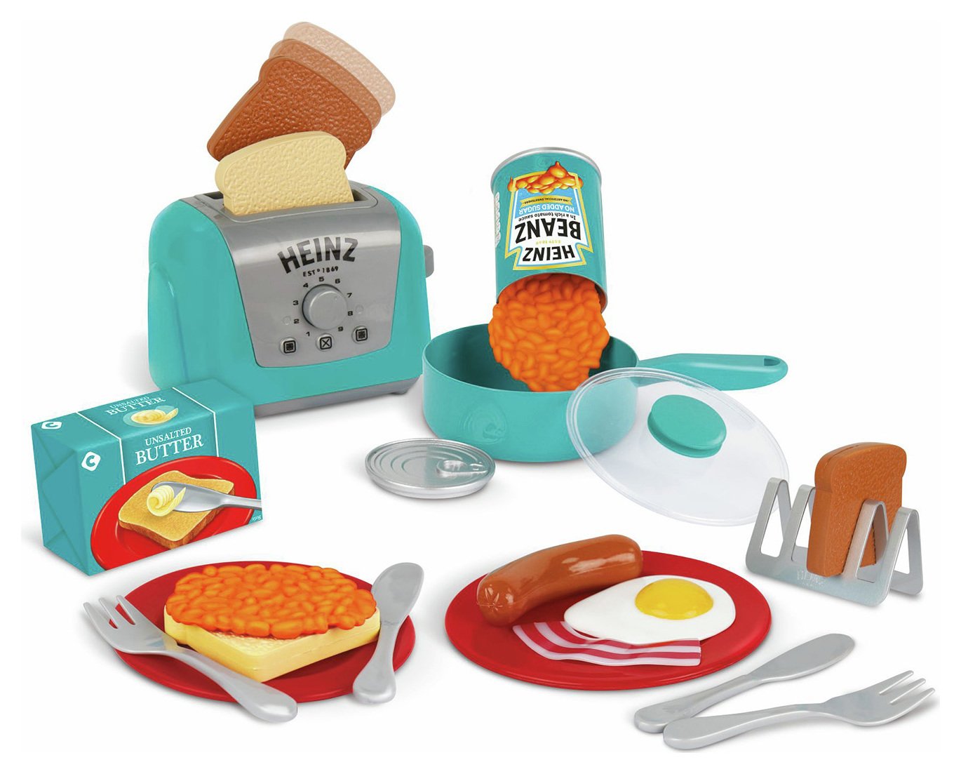 Heinz Toy All Day Breakfast Kitchen and Play Food Set
