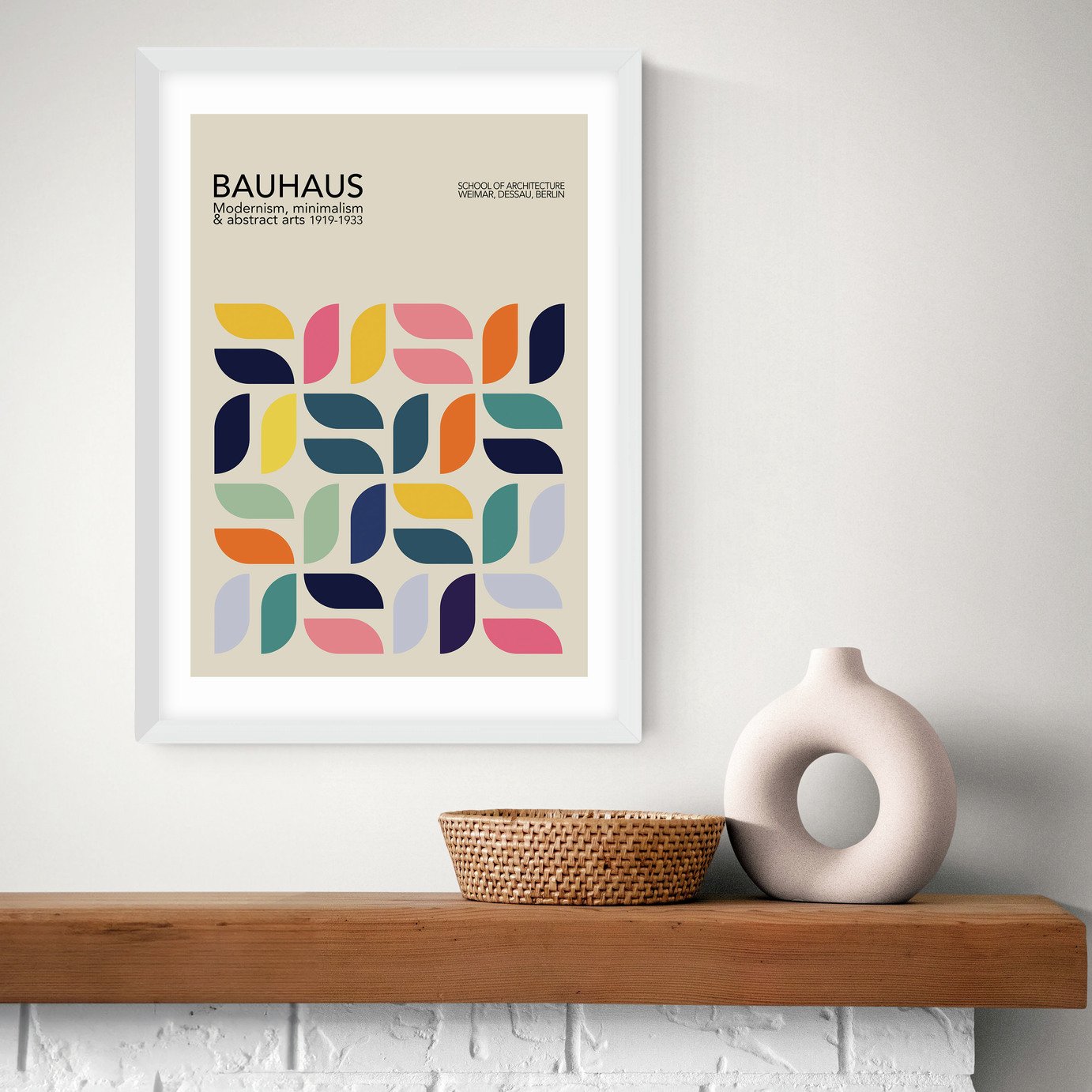 East End Prints Bauhaus Petals Art Print