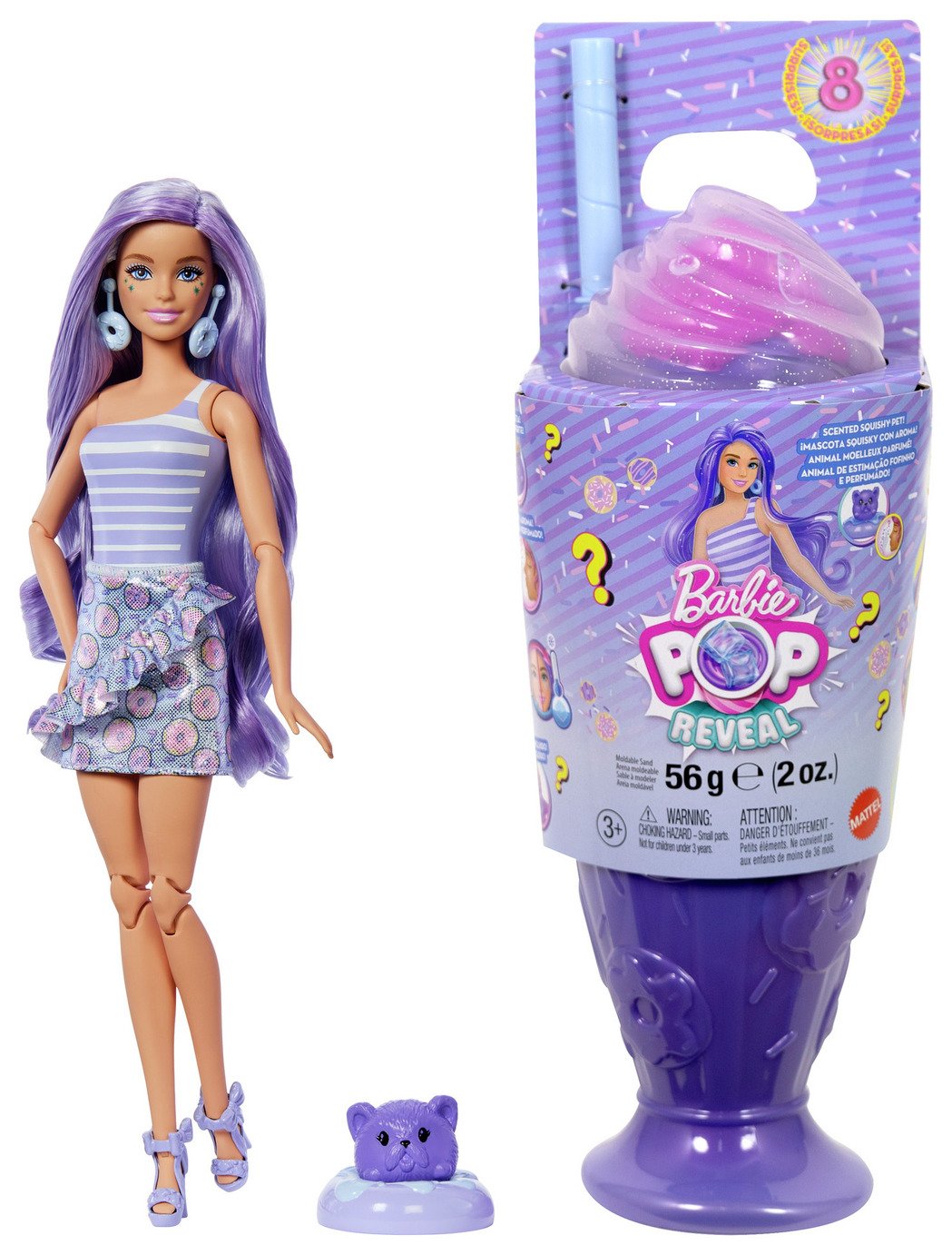 Barbie Pop Reveal Donut Dreams Fashion Doll & Pet