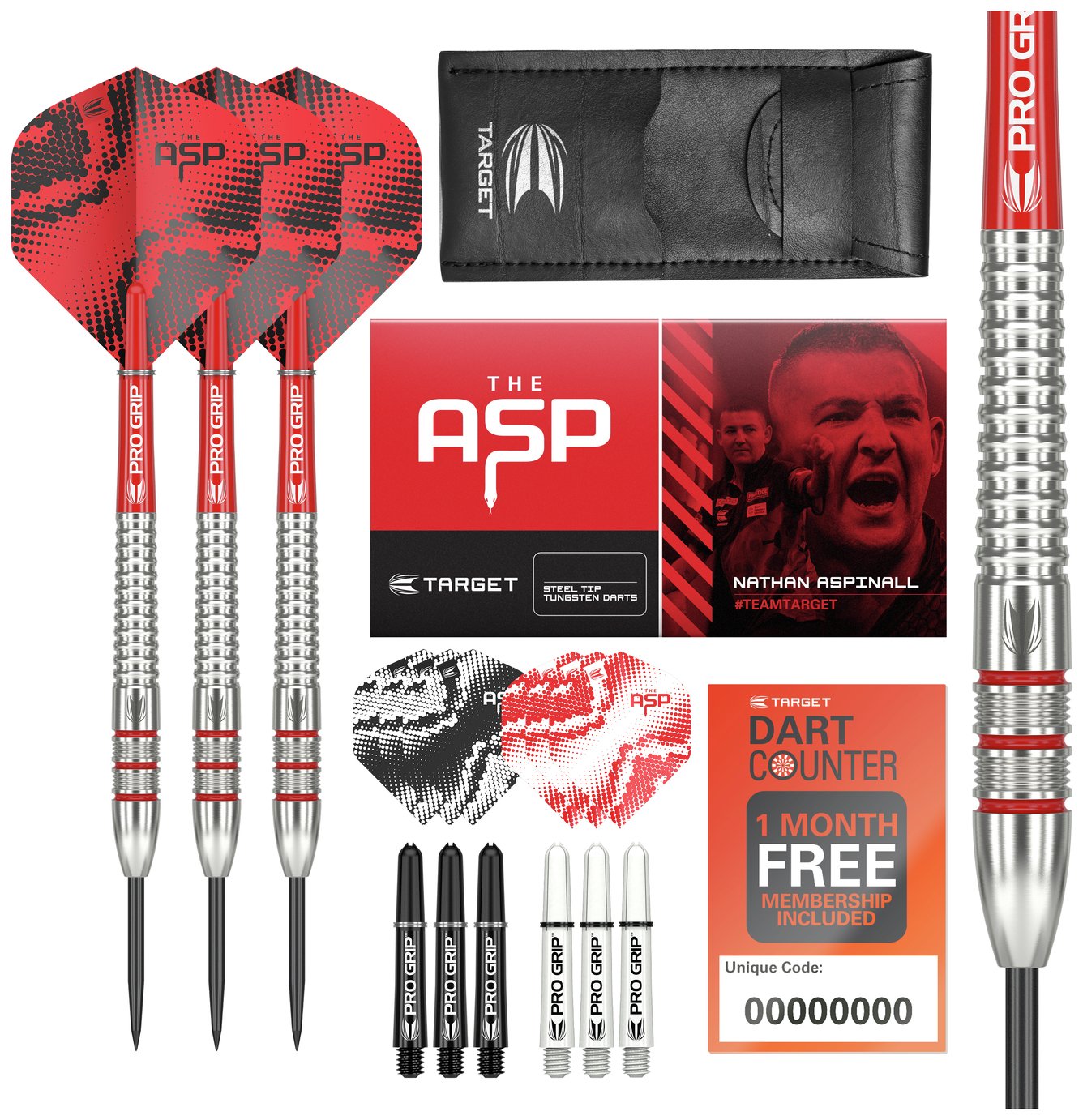 Target Nathan Aspinall 22g 80% Tungsten Steel Tip Darts Set