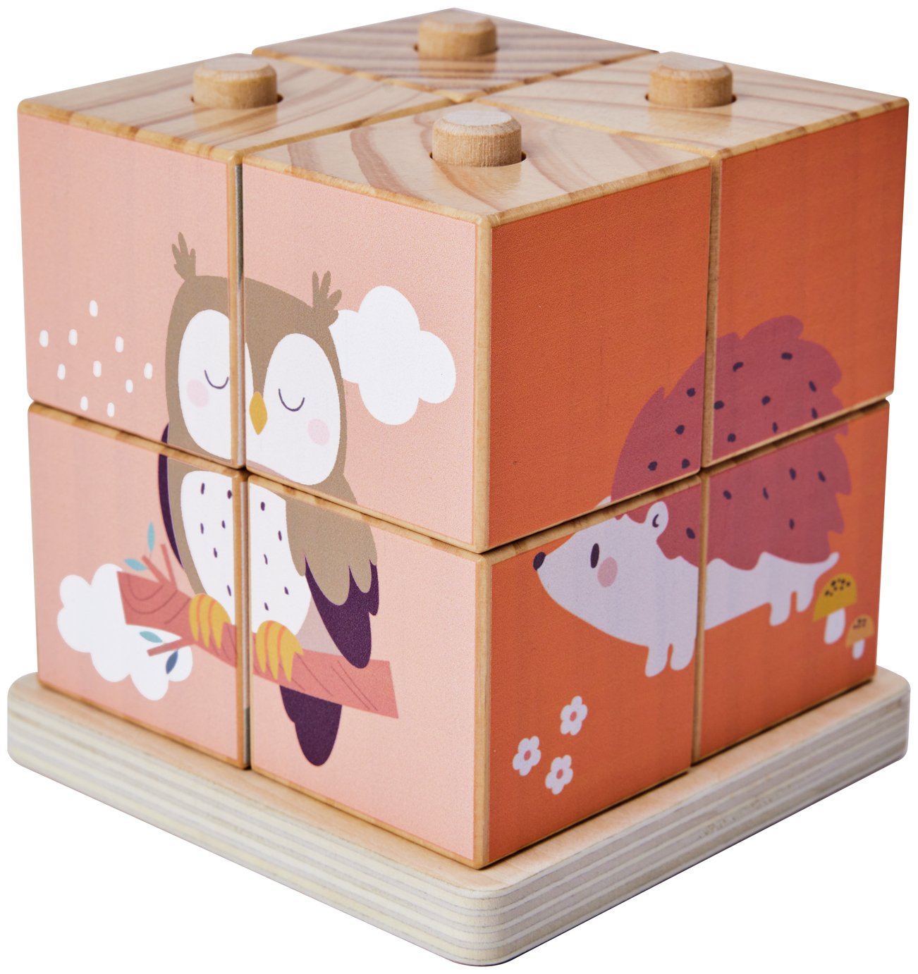 Chad Valley Woodland Stacking Block Puzzle