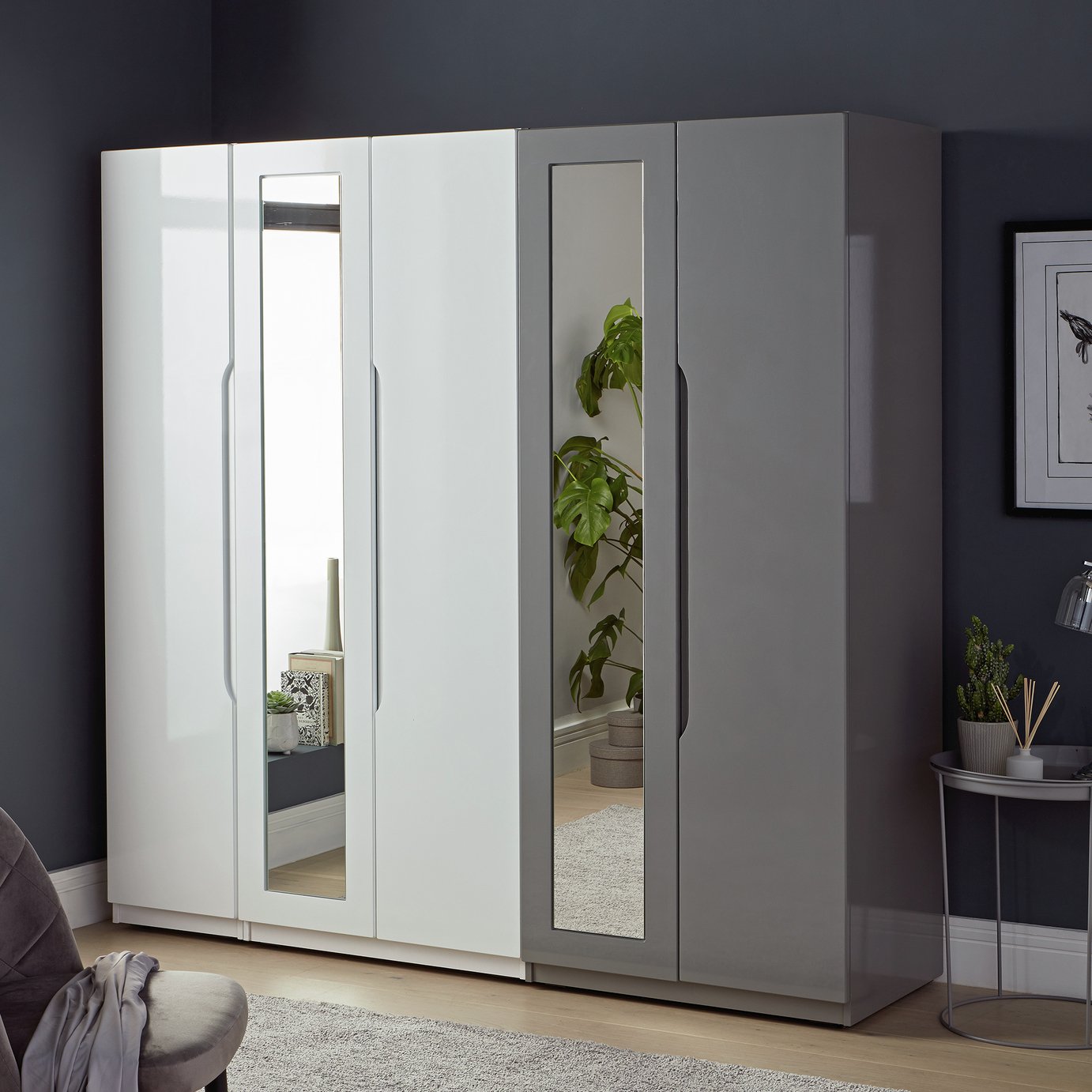 One Call Legato Gloss 3 Door Wardrobe