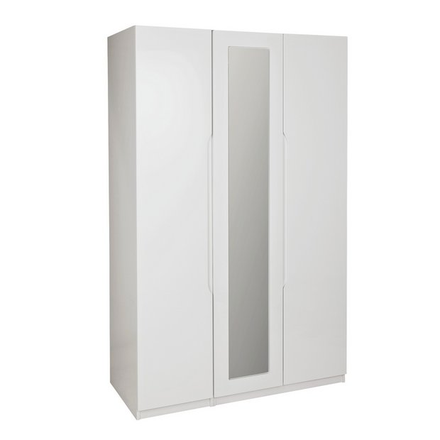 Ikea wardrobe white store 3 door