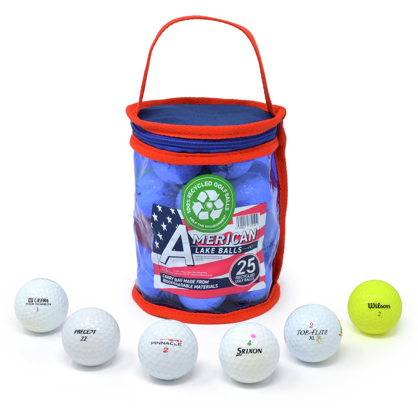 Recycled Lake Golf Balls – Pack of 25