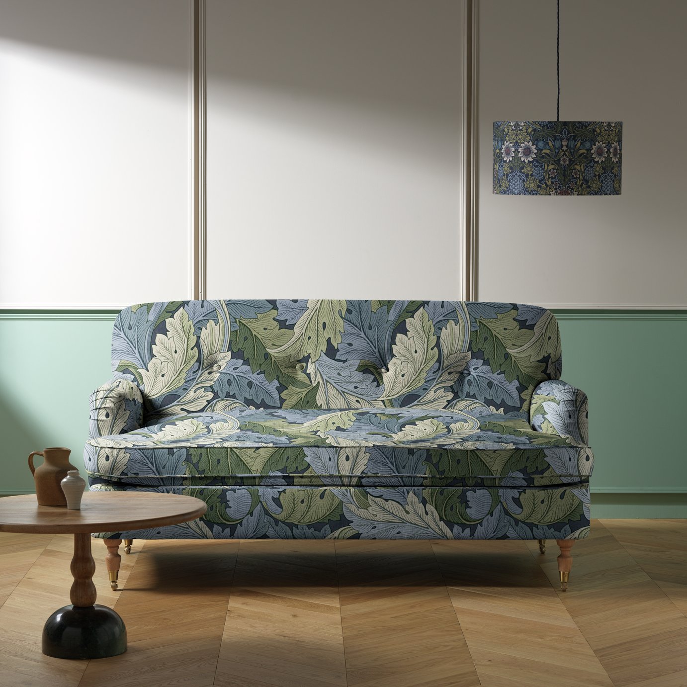 Habitat x Morris & Co. Merton Acanthus Fabric 2 Seater Sofa