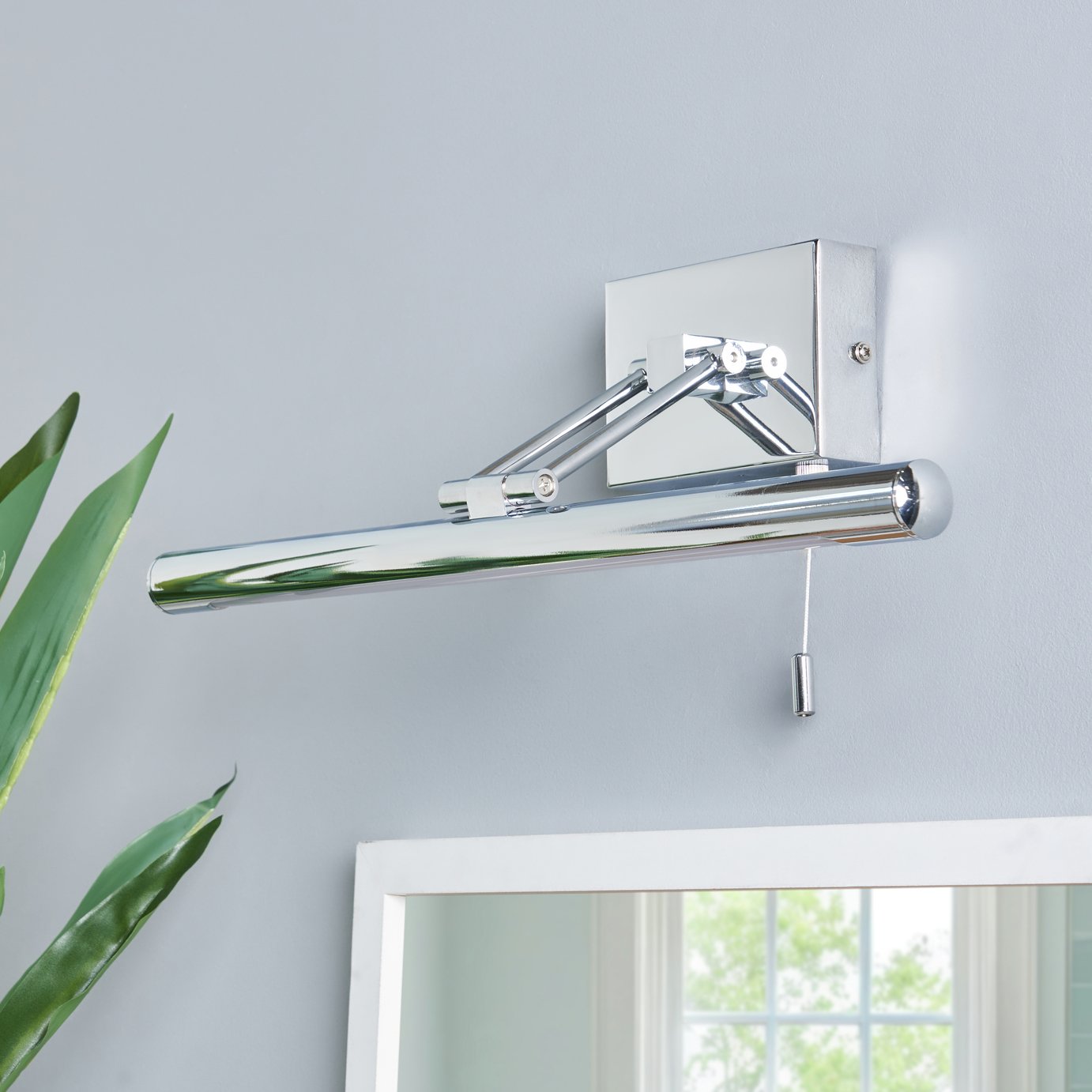 BHS Spa Metal Bathroom LED Wall Light - Chrome