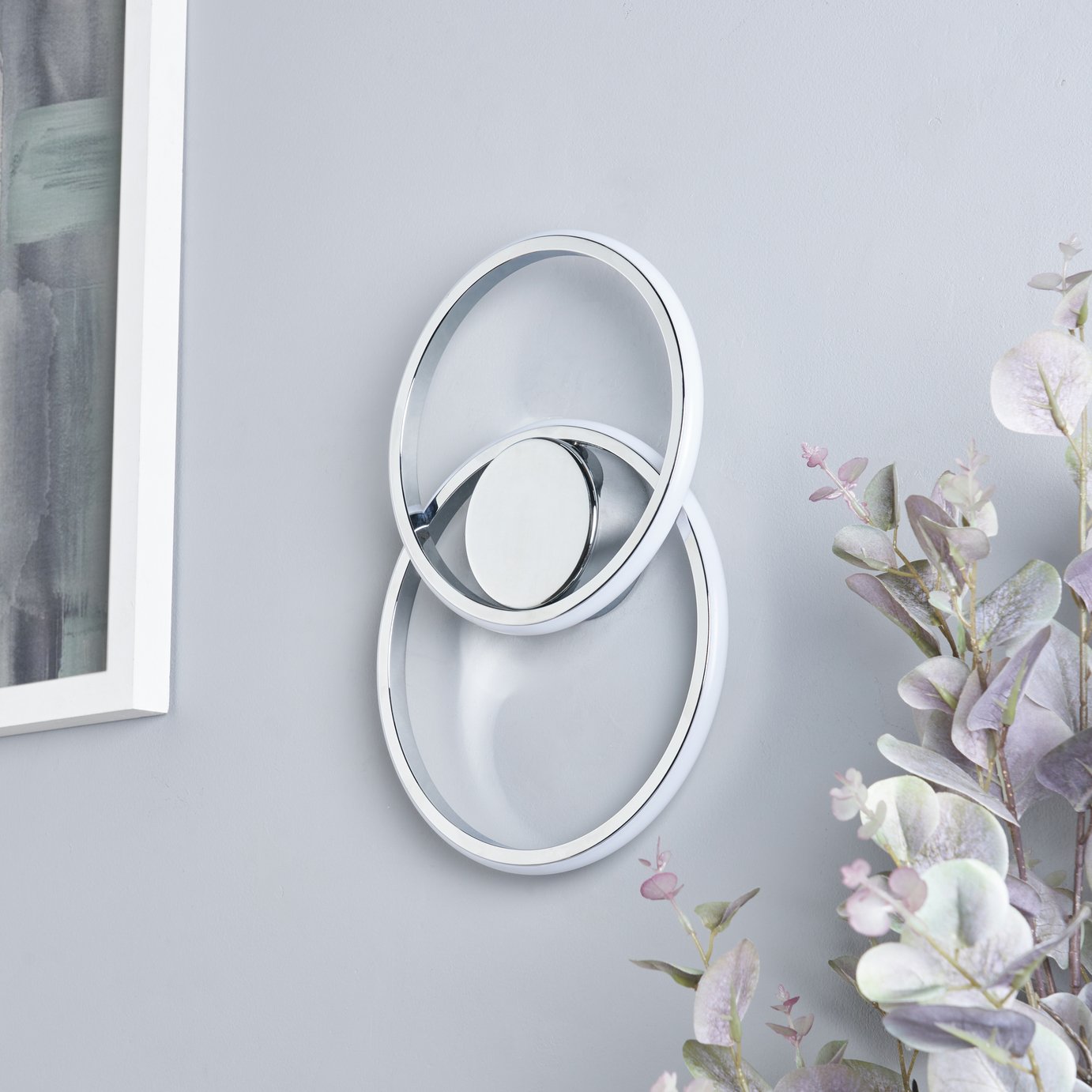 BHS Eye Metal LED Wall Light - Chrome