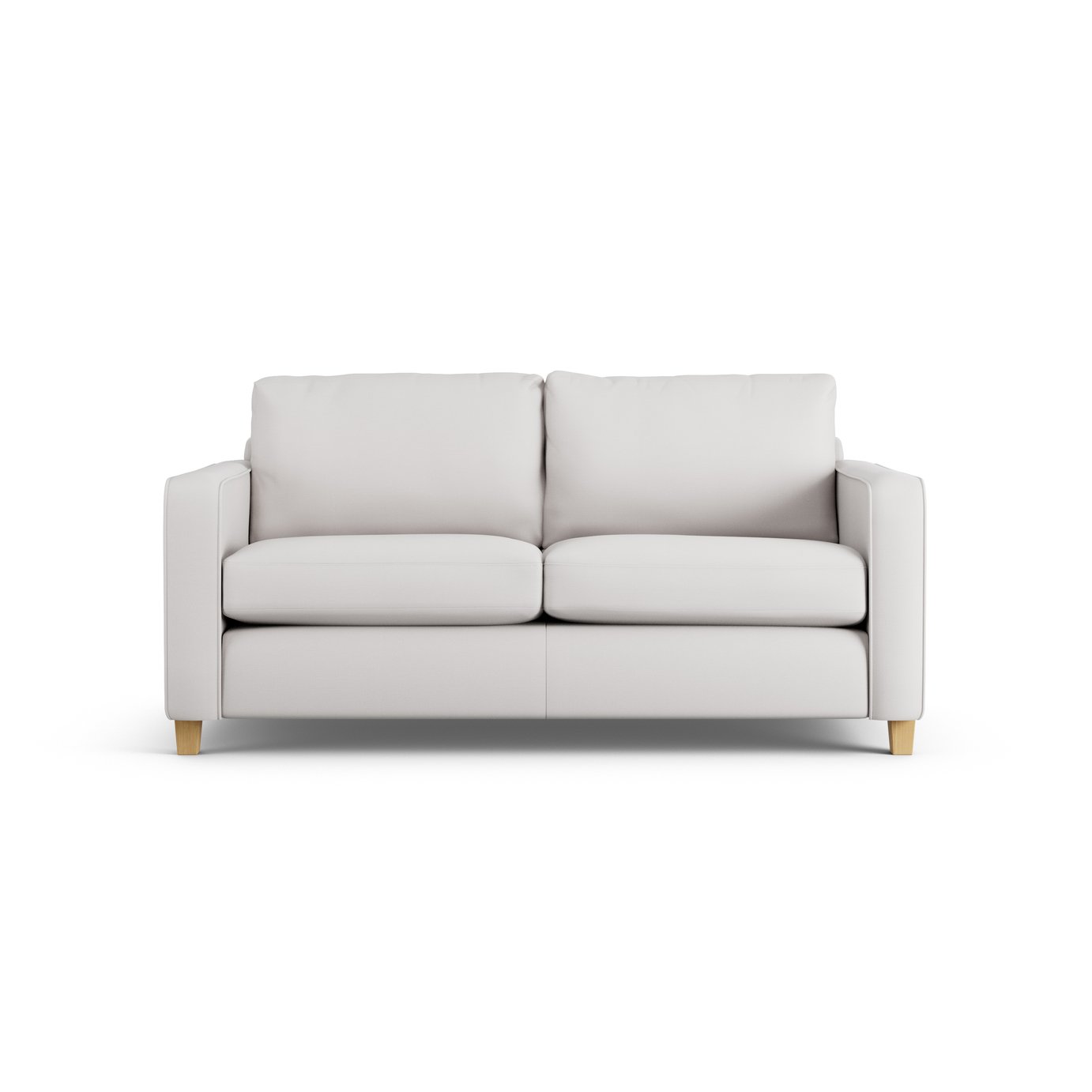 Habitat Flint Fabric 2 Seater Sofa Bed- Natural - Ash Leg
