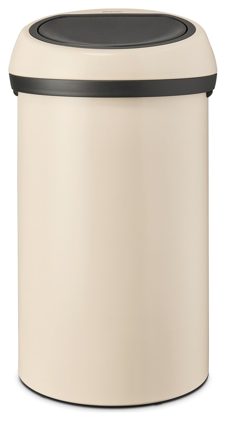 Brabantia 60 Litre Touch Top Bin - Soft Beige