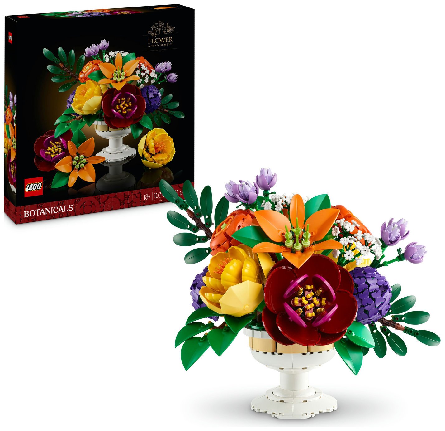 LEGO Botanicals Flower Arrangement Home Decor Set 10345