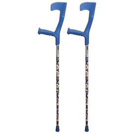 Aidapt Blue Floral Crutches