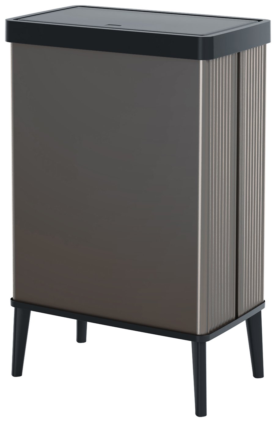 Curver Verto 54 Litre Touch Top High Kitchen Bin - Grey