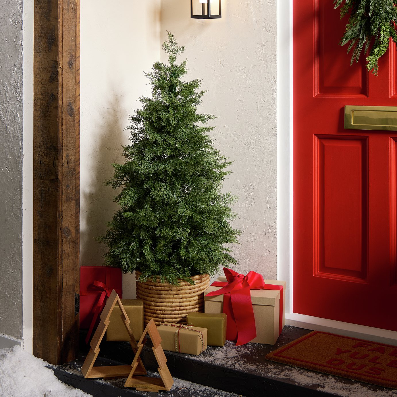 Argos Home 4ft Potted Conifer Artificial Christmas Tree