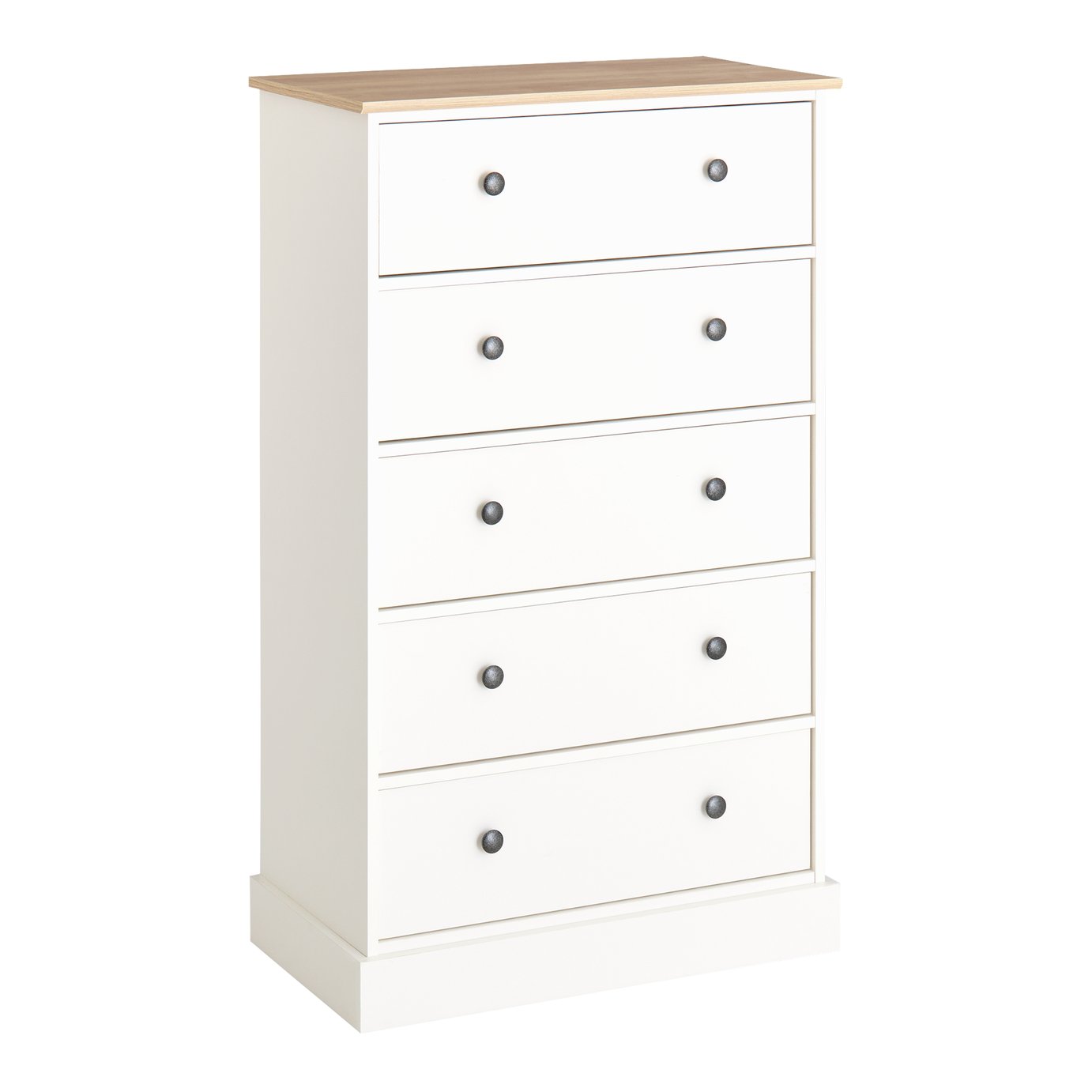 Argos Home Kensington 5 Drawer Chest - Ivory