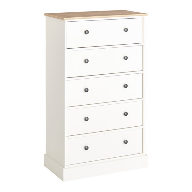 Argos Home Kensington 5 Drawer Chest - Ivory