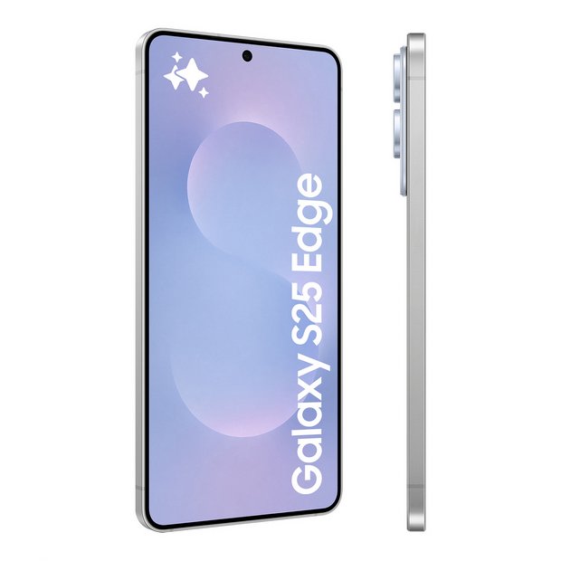 Buy SIM Free Samsung Galaxy S25 Edge 5G 256GB AI Phone Icy Blue