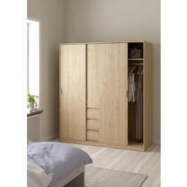 Tvilum Naia 3 Door 3 Drawer Sliding Wardrobe