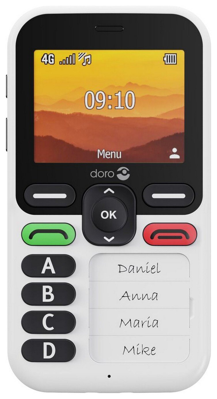 SIM Free Doro Leva X10 Mobile Phone - Black and White