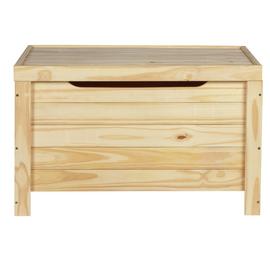 Argos Home Noah Wooden Blanket Box - Unfinished Pine