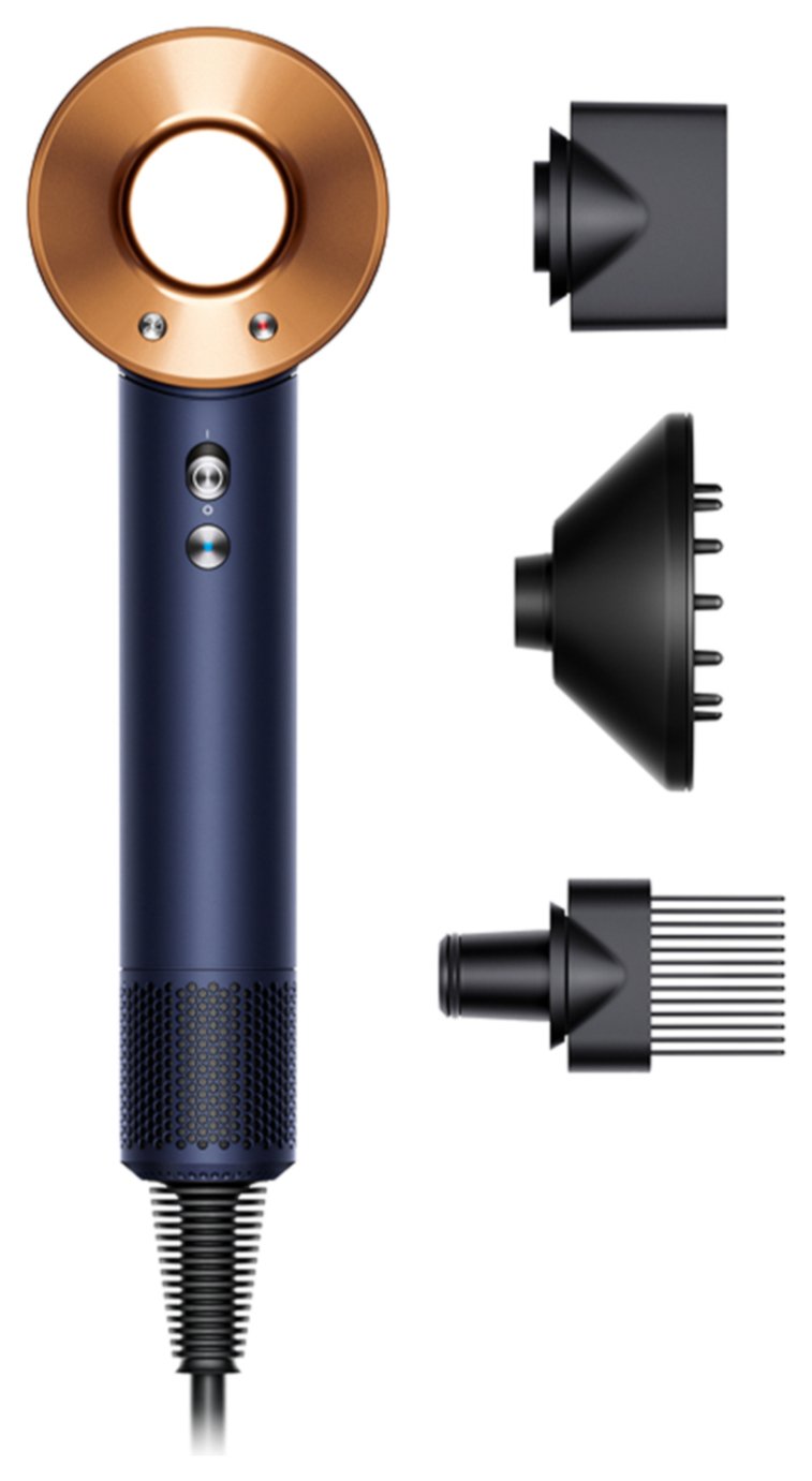 Dyson Supersonic hair dryer with diffuser Prussian blue