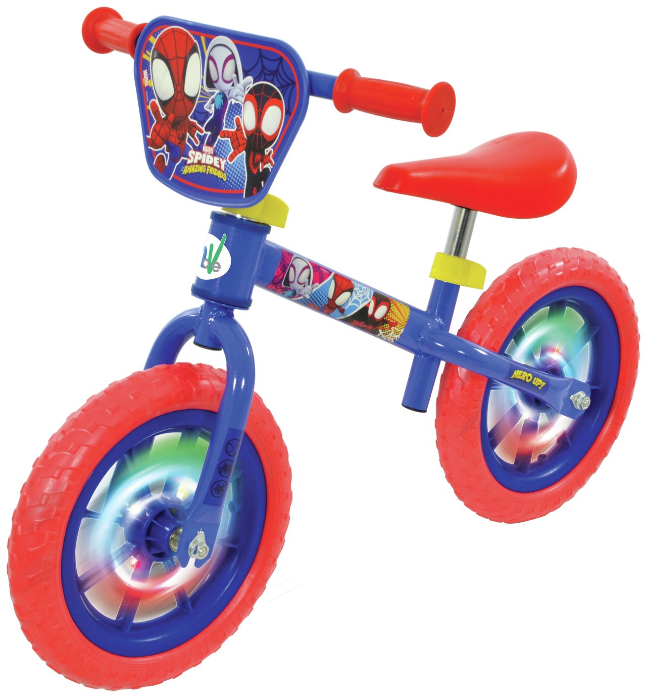 Spidey & His Amazing Friends 12" Kids Light Up Balance Bike